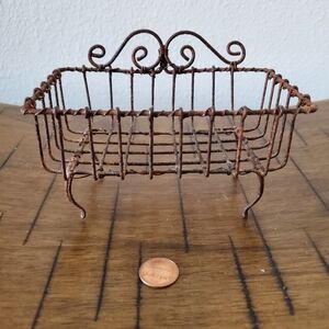 Primitive Rusty Metal Soap Holder